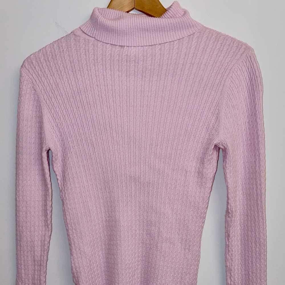 Charter Club Light Pink Cowl Neck Sweater